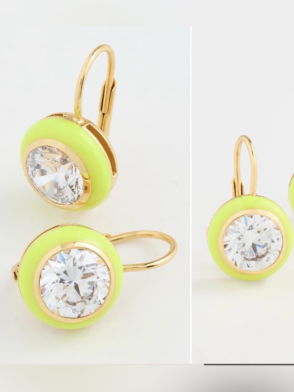 HART
Enamel Bezel Drop Earrings